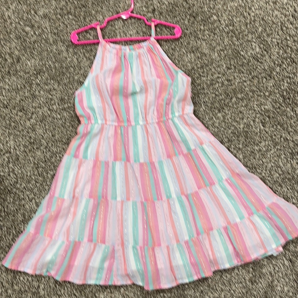 Girls Sonoma sleeveless pink cotton dress size 6X